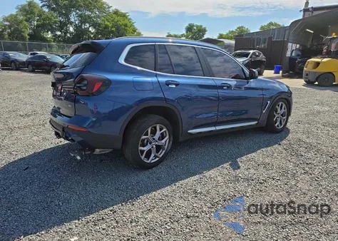2022 BMW X3 xDrive30I из США, поврежденный, VIN WBX57DP04NN173645